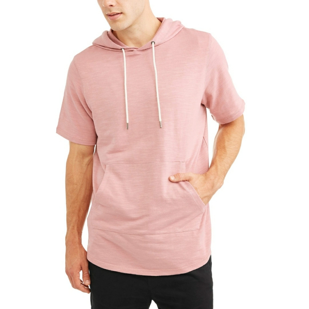 Short Sleeve Elongated Hoodie
